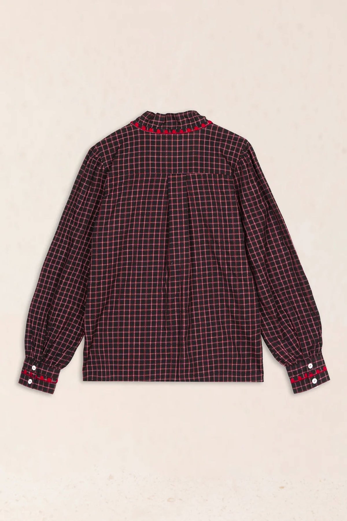 BLUSA XADREZ BORDADA
