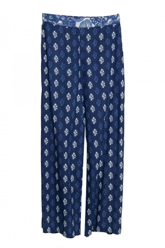 CALÇA AZUL E BRANCA