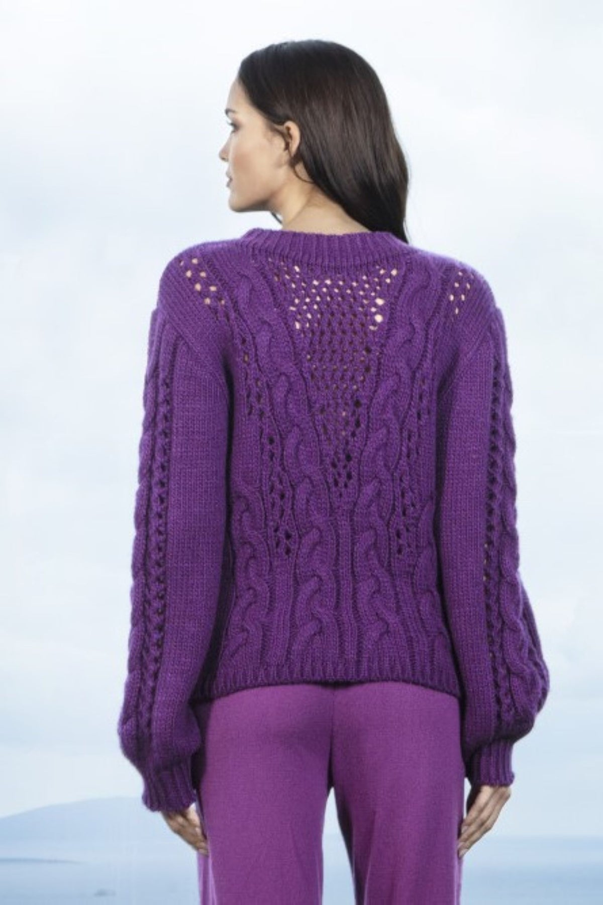 CAMISOLA DE MALHA VIOLETA