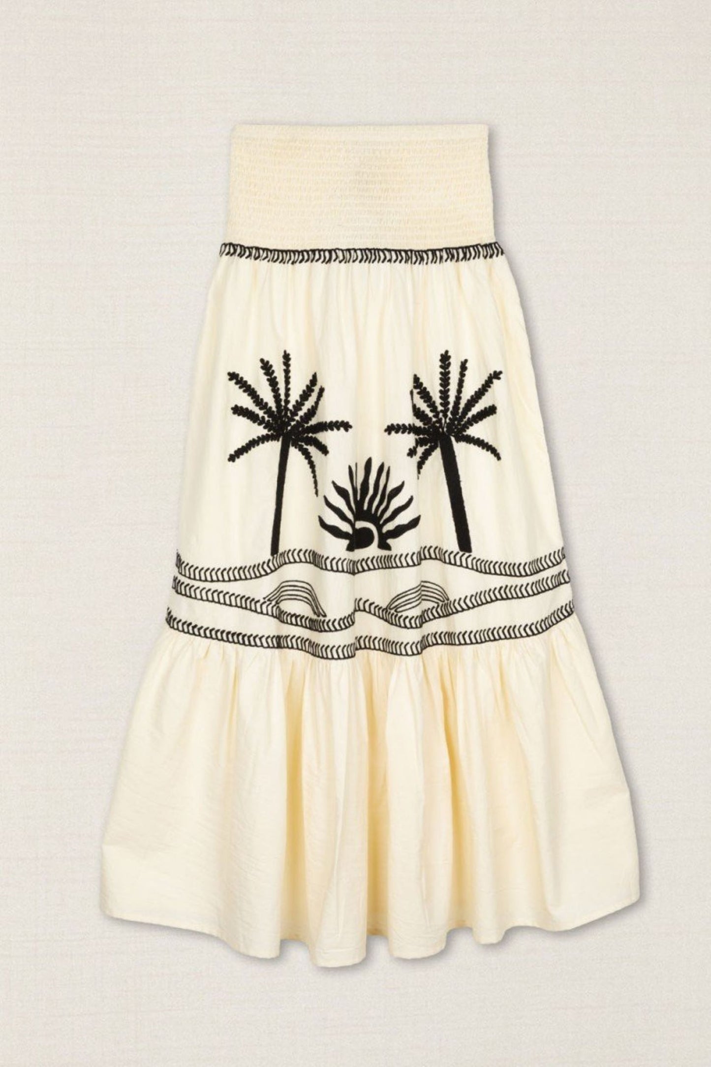 CONJUNTO TOP E SAIA BORDADO