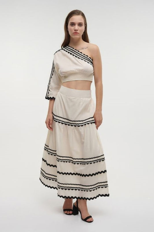 CONJUNTO: TOP E SAIA