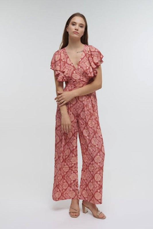 MACACÃO ROSA E VERMELHO