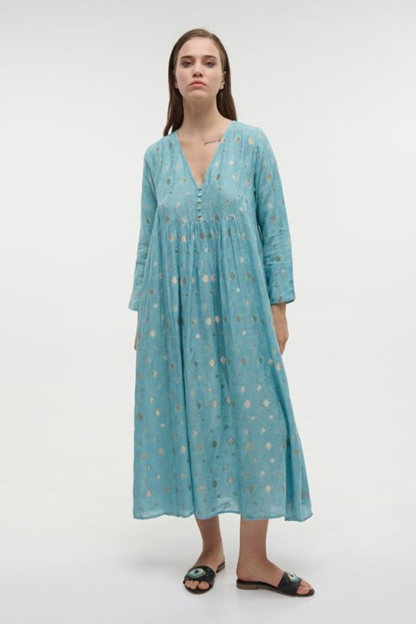 VESTIDO LONGO AZUL
