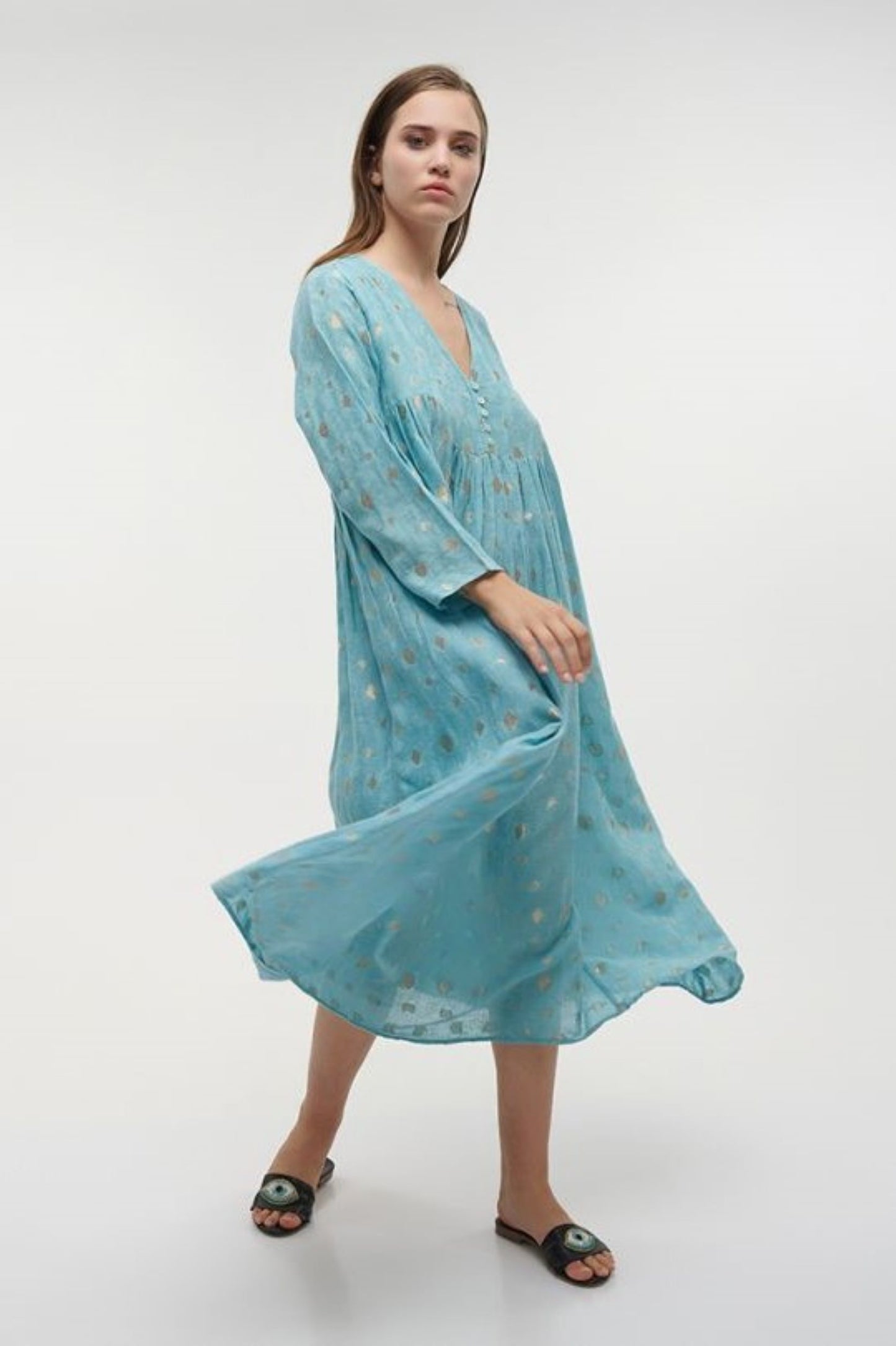 VESTIDO LONGO AZUL
