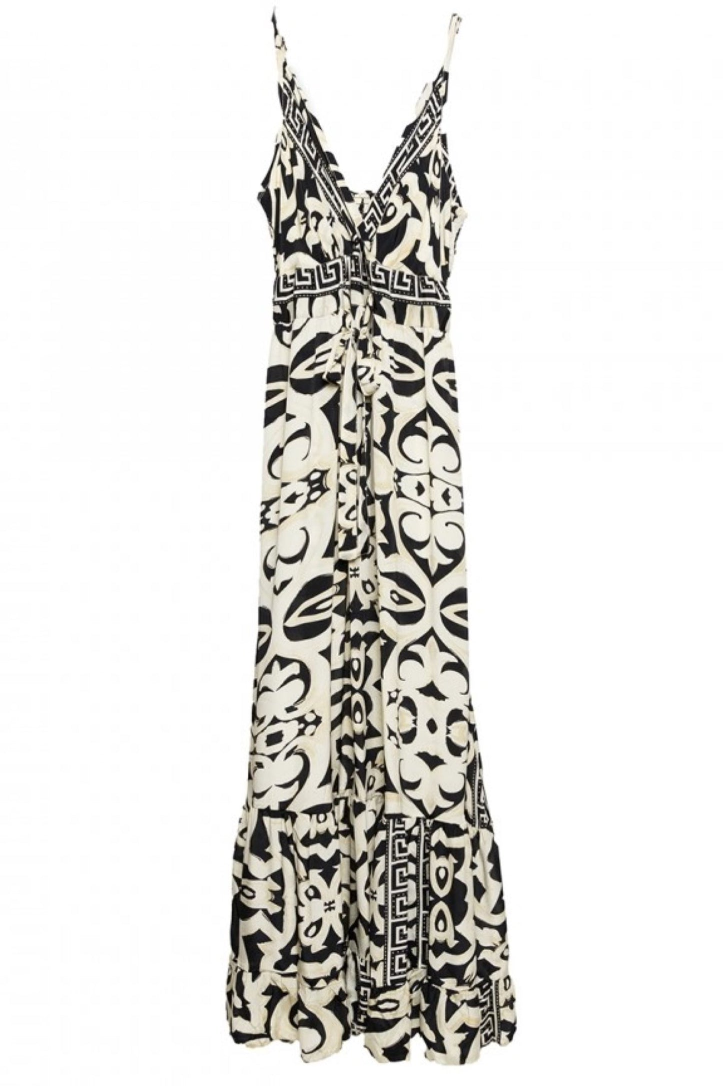 VESTIDO PRETO E BRANCO