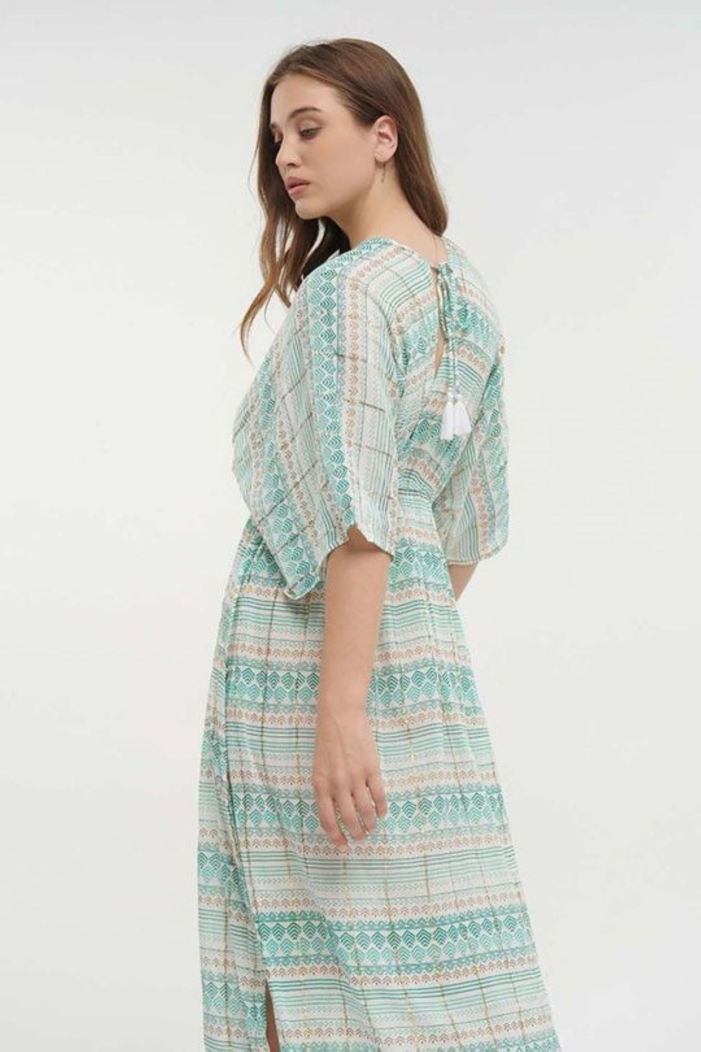 VESTIDO VERDE ÁGUA