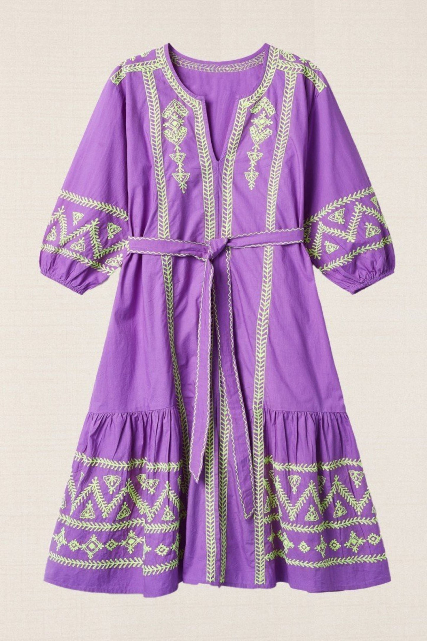 VESTIDO BORDADO VIOLETA