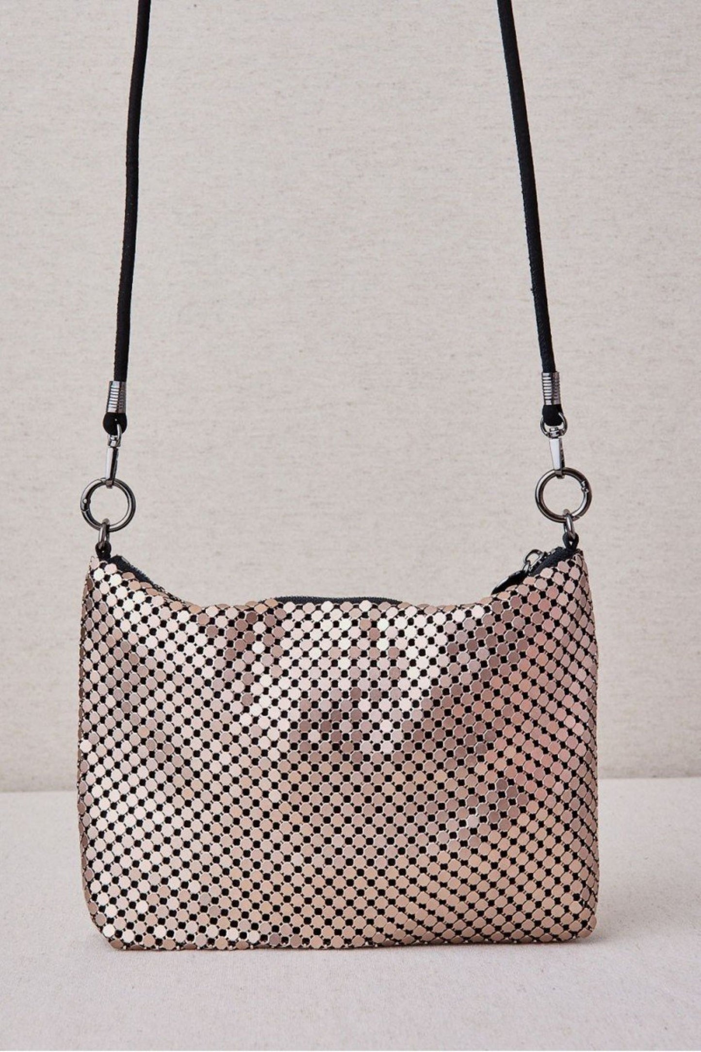 CARTEIRA METALIZADA DOURADA