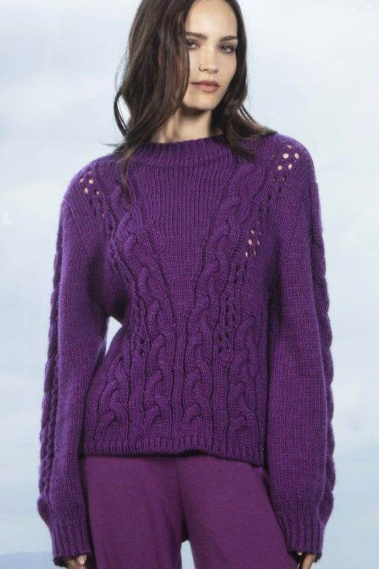 CAMISOLA DE MALHA VIOLETA
