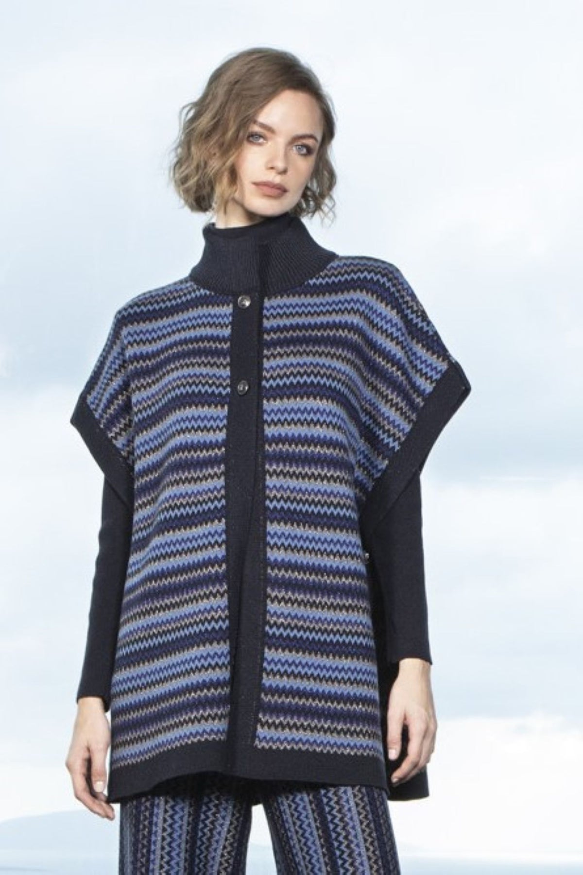 PONCHO AZUL