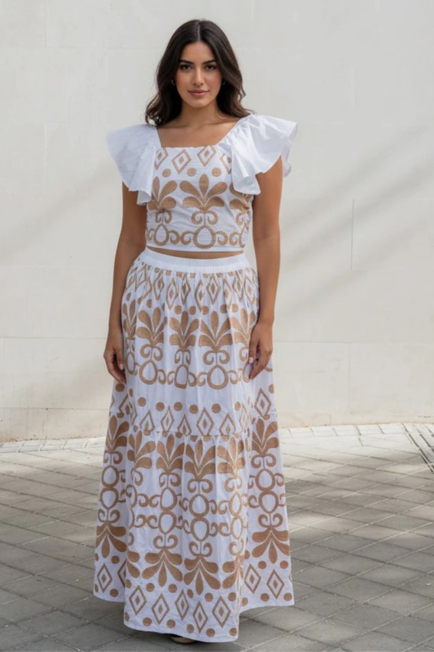 CONJUNTO TOP E SAIA