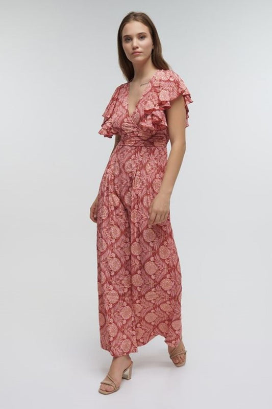 MACACÃO ROSA E VERMELHO