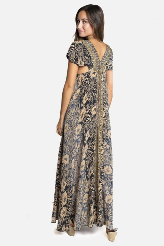 VESTIDO FLORAL AZUL