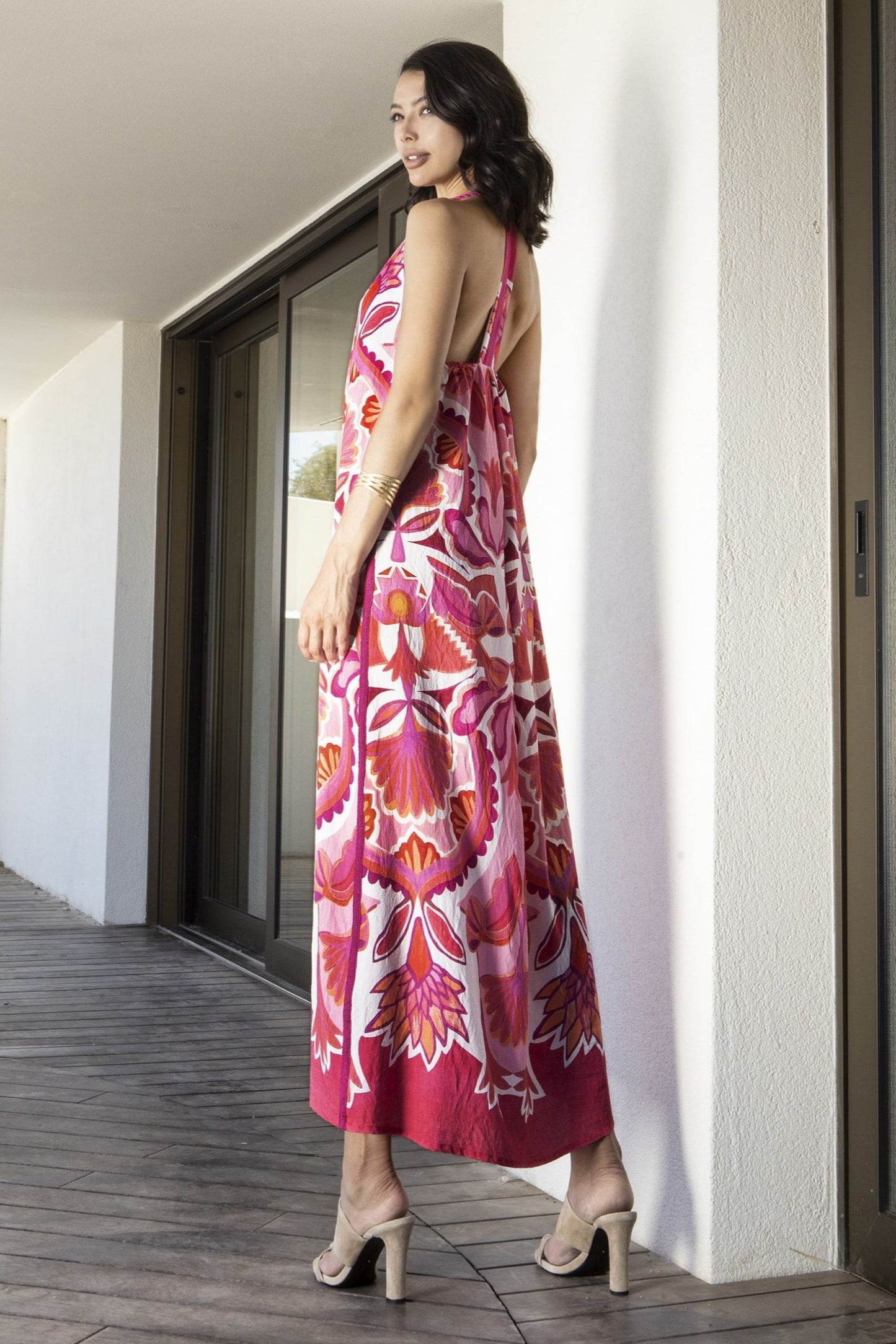 VESTIDO LONGO MULTICOLOR