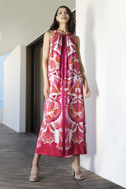 VESTIDO LONGO MULTICOLOR