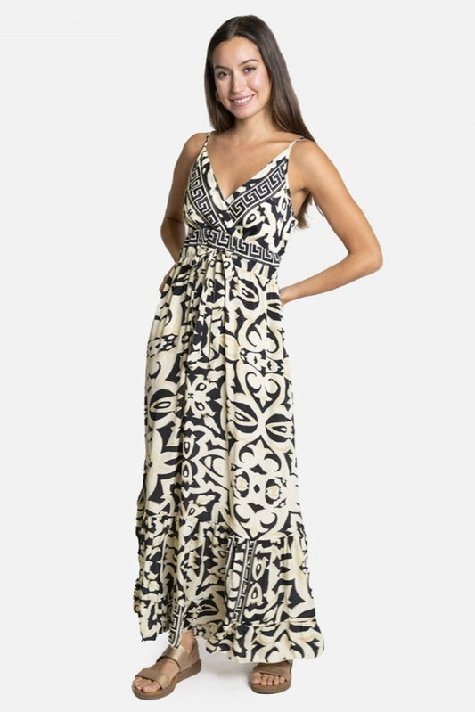 VESTIDO PRETO E BRANCO