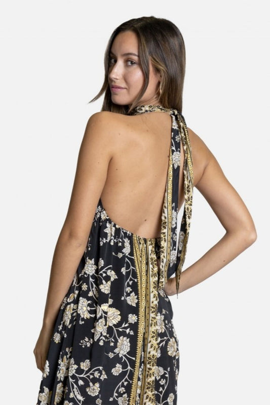 VESTIDO PRETO FLORAL